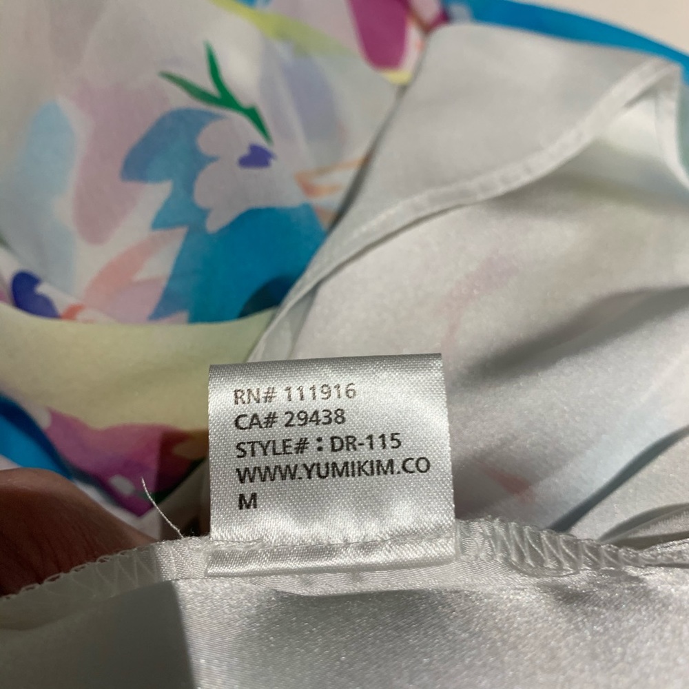 Yumi Kim floral strapless dress size medium - Picture 13 of 13